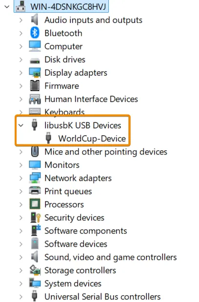 A reference image of the device manager device.